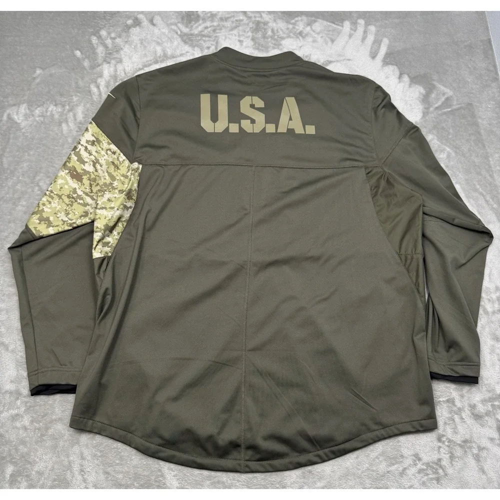 Pittsburg Steelers Nike Jacket Mens 2XL XXL Salute To Service 1/2 Zip Pullover